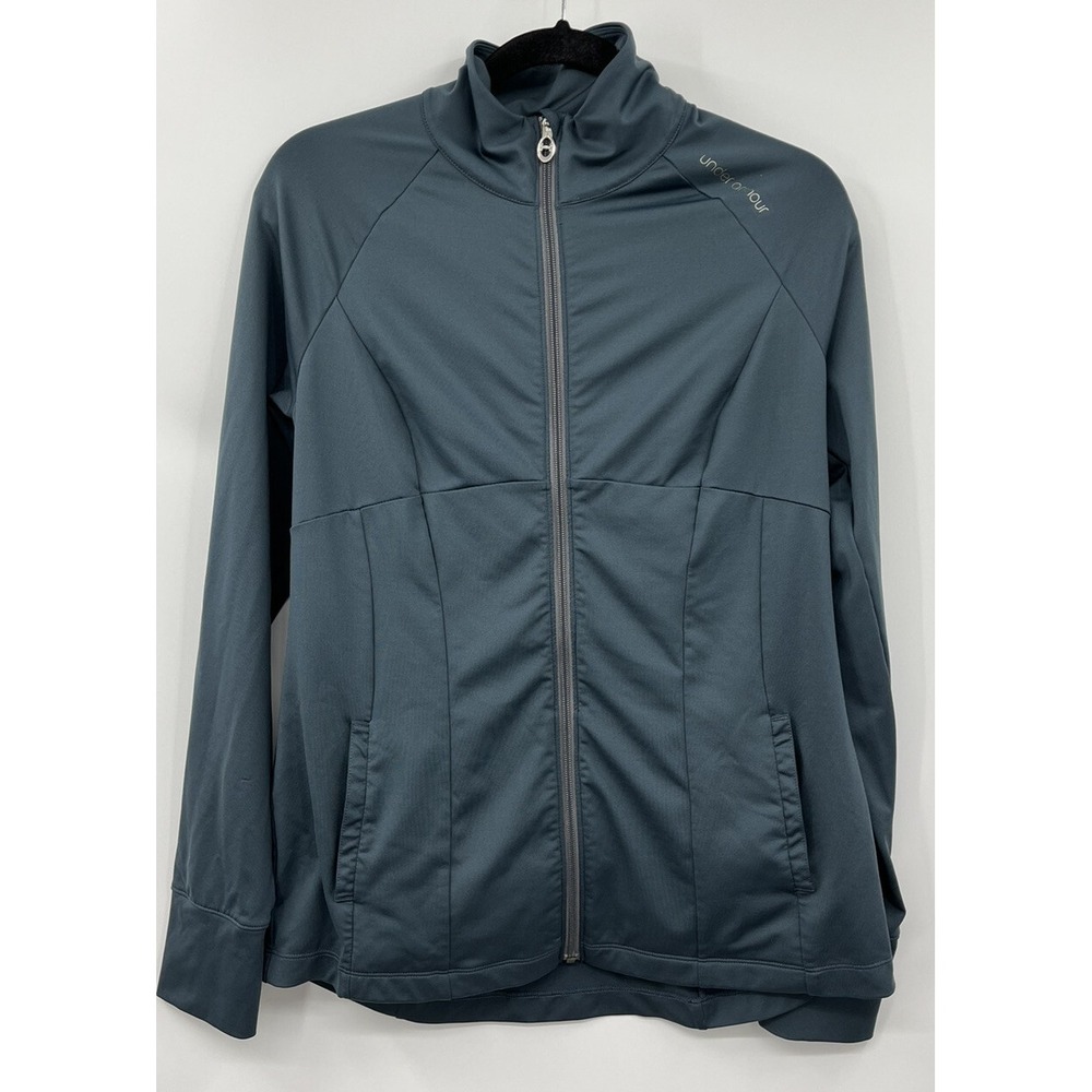 Under Armour Gray Semi-Fitted Zip-Up Jacket Women's Size Medium